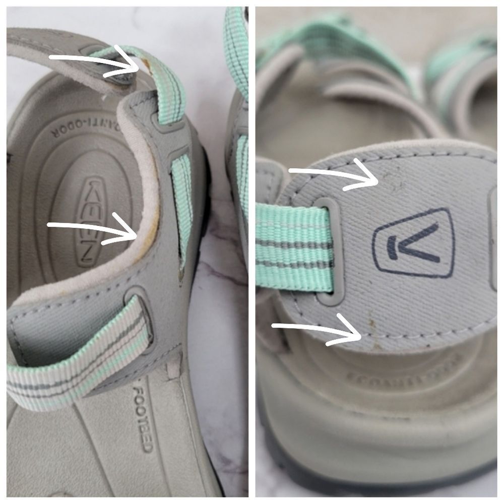 Keen Women's Sandals - Light Gray with Mint Straps - Picture 10 of 12